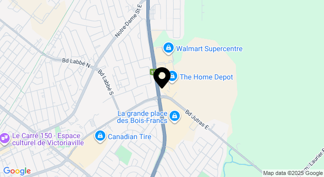 smart-centres-victoriaville map