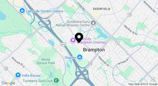 trinity-common-brampton map