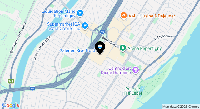 galeries-rive-nord map