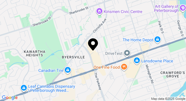 parkway-centre map